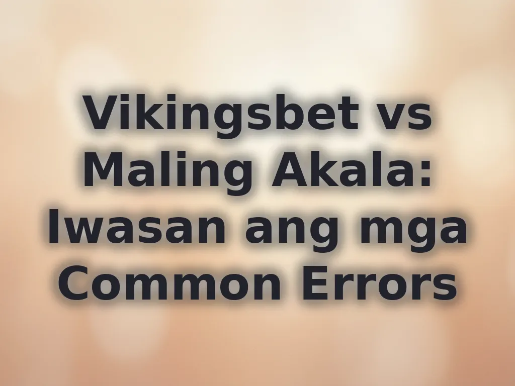Vikingsbet newbie mistakes